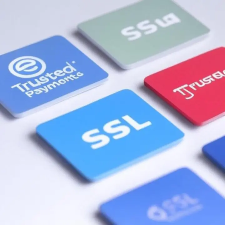 Logotypy zaufanych metod płatności i certyfikatów bezpieczeństwa